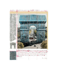 Christo Arc de Triomphe III, Project for Paris Pigmentdruck auf Bütten