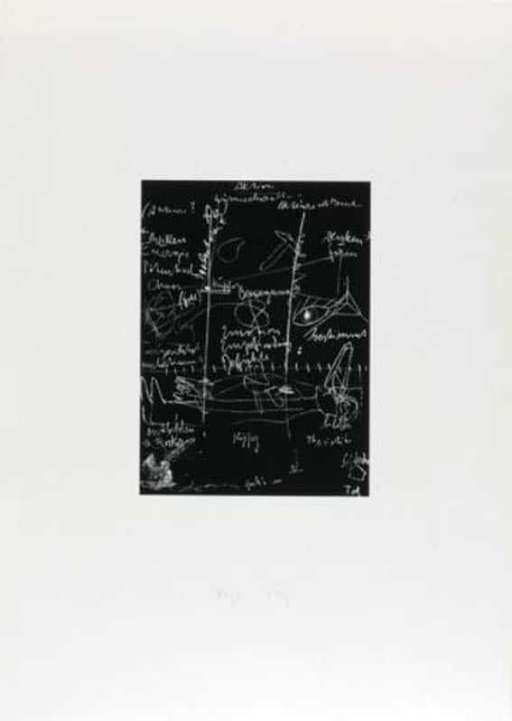 Joseph Beuys Griffelkunst Tafel 2 (von 3) Sienbdruck