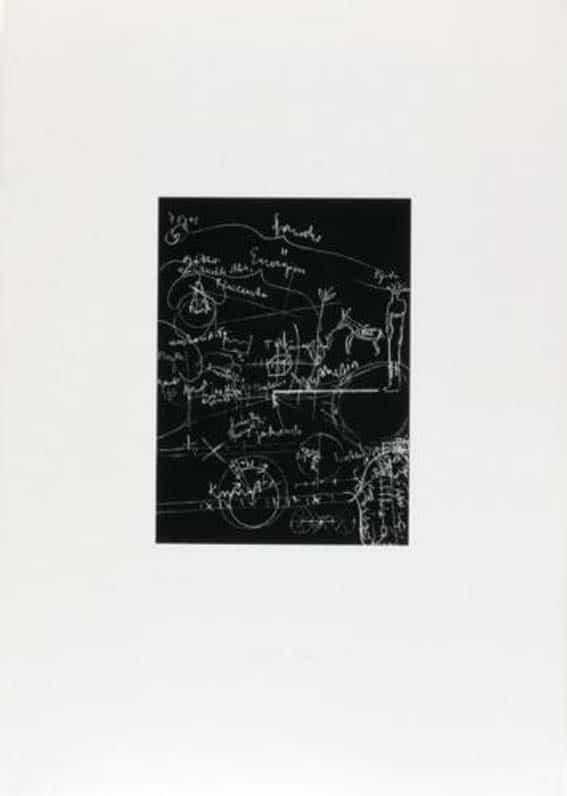 Joseph Beuys Griffelkunst Tafel 3 (von 3) Sienbdruck