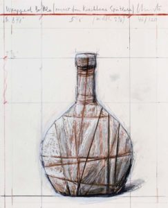 Christo Wrapped Bottle