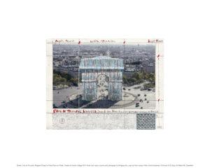 Christo Arc de Triomphe, Project for Paris Pigmentdruck auf Bütten
