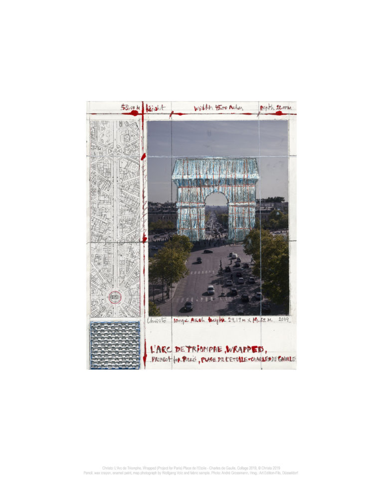 Christo Arc de Triomphe II, Project for Paris Pigmentdruck auf Bütten