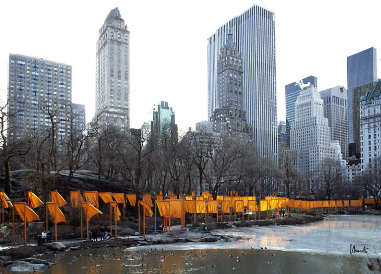 Christo The Gates, Central Park, N.Y.City 1979-2005 signiert