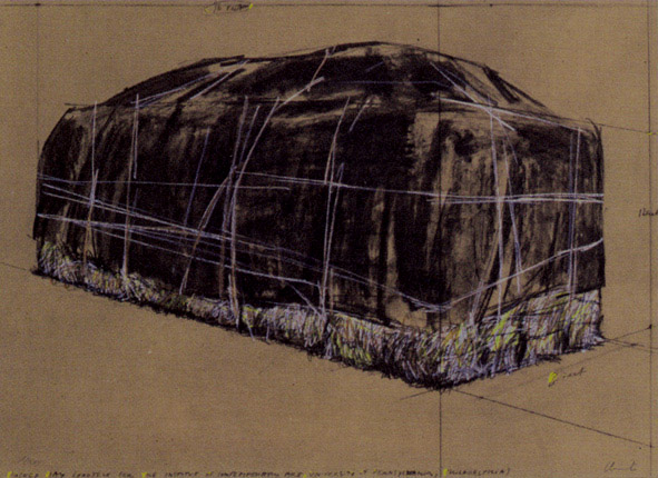 Christo Packed Hay, 1973 Siebdruck, handsigniert umd nummeriert