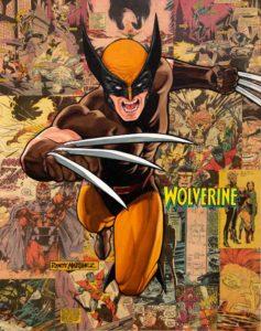 Randy Martinez Legacy: Wolverine Unikat Collage/Holz - 61 x 45,5 cm Unikat