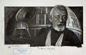 Robert Bailey A Presence In The Force Zeichnung, RB 316 Small Unikat