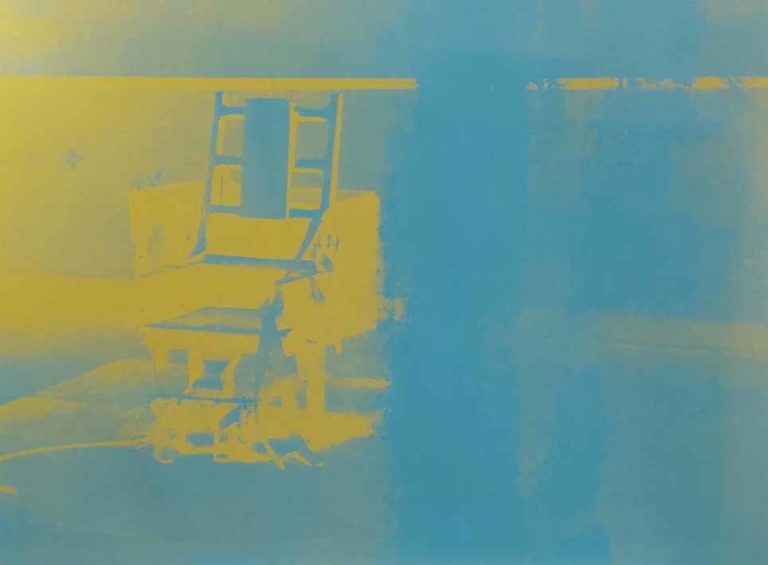Andy Warhol Electric Chair WVZ II.77. Farbserigrafie 1971