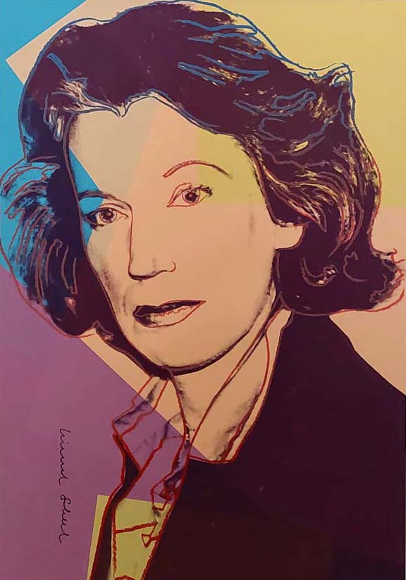 Andy Warhol Mildred Scheel, 1980 Farbserigrafie Auflage 525/1000 77 x 54 cm