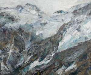 Rudi Weiss Berge, 2-22 Öl auf Leinwand 40 x 50 cm Unikat