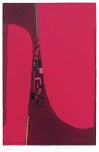 Max Ackermann Ohne Titel, 1973 Siebdruck auf Bütten 50,1 x 32,8 cm signiert