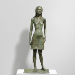 Susanne Kraißer Die Flut in mir Bronze 30 x 22 x 92 cm Auflage 8 Ex.